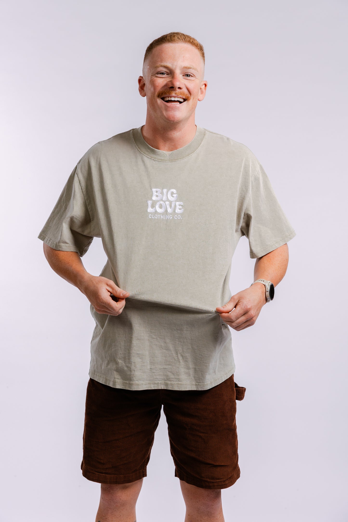 O.G "Just By You Breathing" Oversized Tee