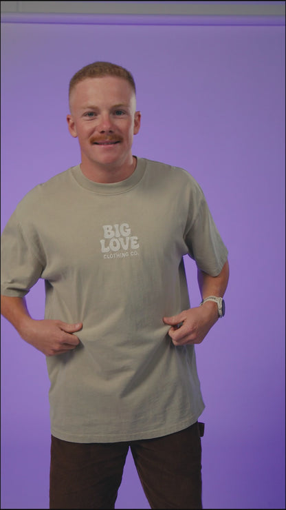 O.G "Just By You Breathing" Oversized Tee